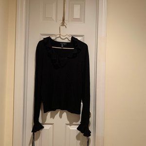Ralph Lauren black cashmere/silk sweater Sz XL